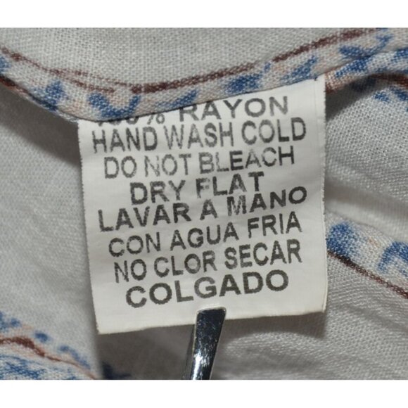 Easel Size M Kimono Top Coverup Open Front Cardigan Geo Print Boho Tassels - Picture 12 of 13